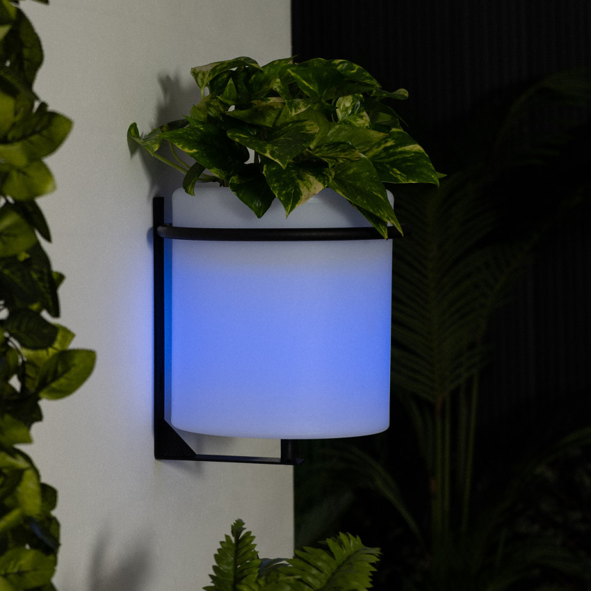 Produkt od 22cm Venkovní Nástěnné LED RGBW Svítidlo IP65 Květináč Dobíjecí