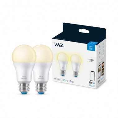 Produkt od Balení 2x LED Žárovek Smart LED E27 8W 806 lm A60 WiFi + Bluetooth Stmívatelná WIZ