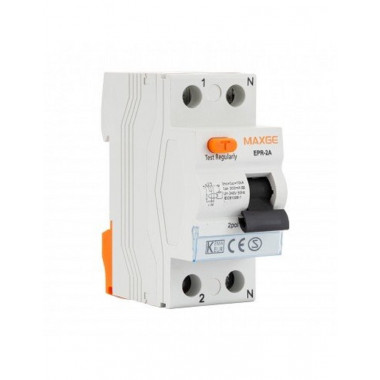 Interruttore Differenziale Residenziale 2P-300mA 63A 10kA Classe AC MAXGE