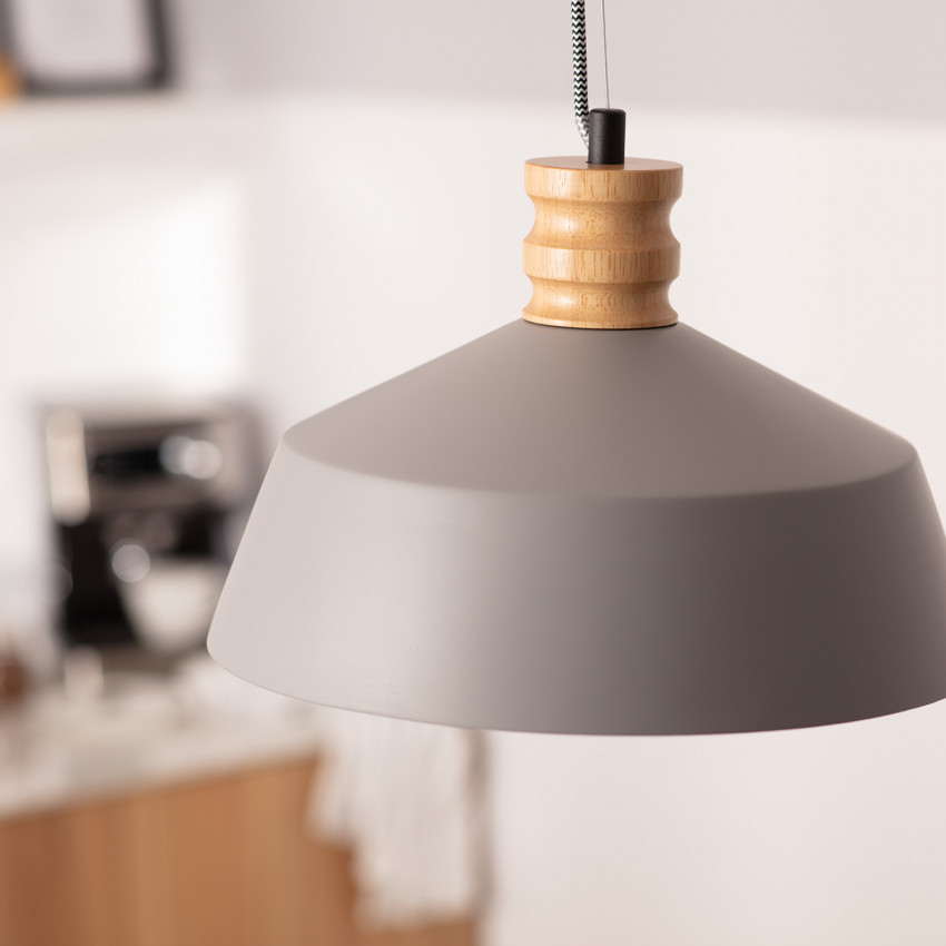 Product of Kukojoa Concrete and Wood Pendant Lamp 