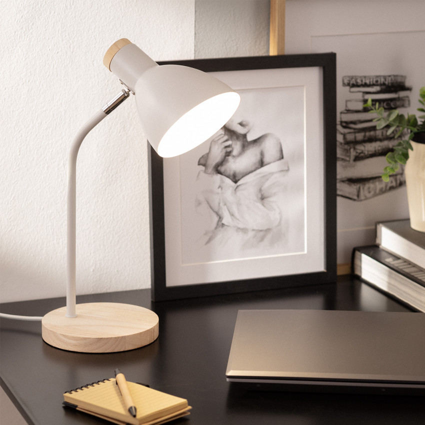 Produkt od Flexibilní Stolní Lampa z kovu a dřeva Luxo