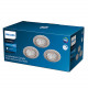 Product van Doos met 3St Downlight PHILIPS Sparkle Richtbaar Dimbaar LED 5.5W Zaag maat Ø 70 mm