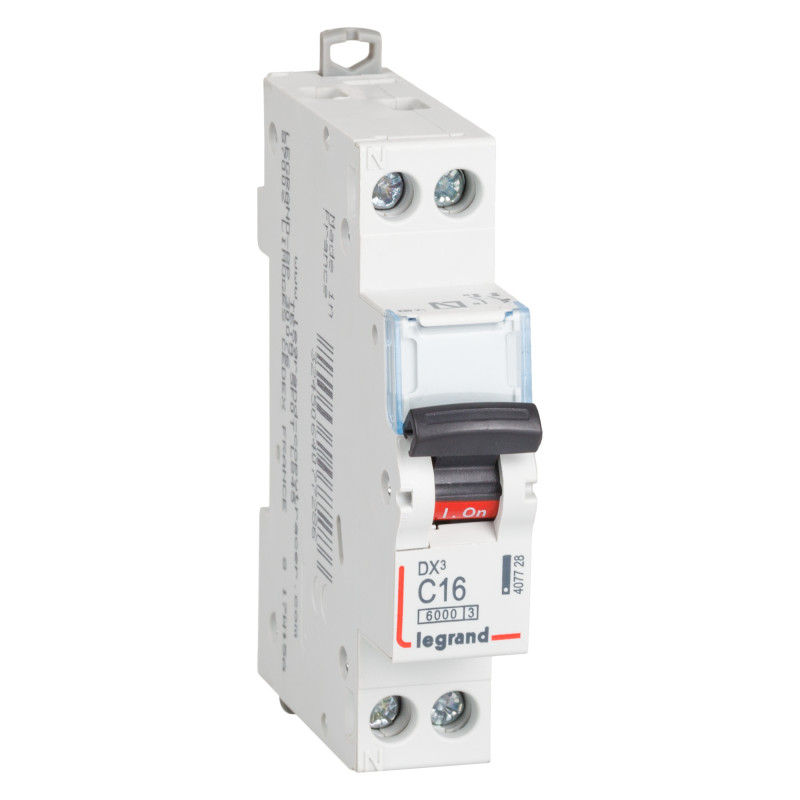 Product of LEGRAND 407726 Curve C 10kA 10-32 A DX3 Tertiary 1P+N Thermal-magnetic Circuit Breaker