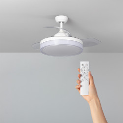 Ceiling Fan Caicos LED White 106cm DC Motor