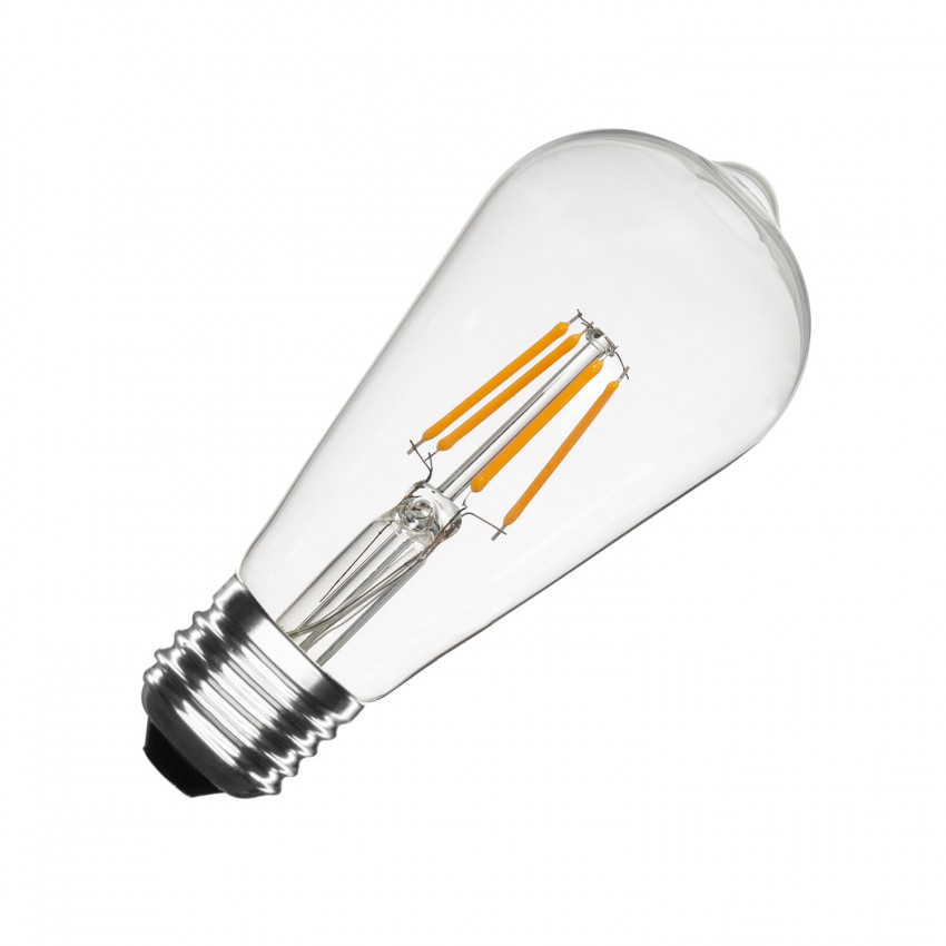 Product van ST64 E27 5.5W transparante big lemon LED lamp (dimbaar)