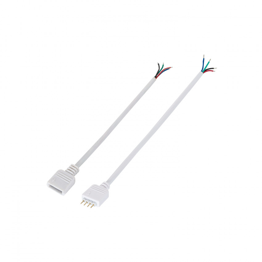 Product van Mannelijke/vrouwelijke connectoren (1 paar) voor een RGB LED strip controller