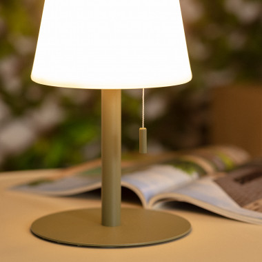 Lámpara de Mesa LED 2.6 W Portátil para Exterior Aluminio con Batería  Recargable Epinay