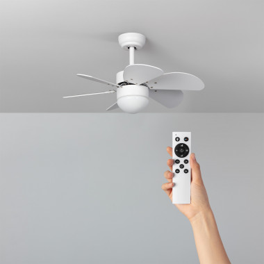 Orion Silent Ceiling Fan with DC Motor in White 81cm