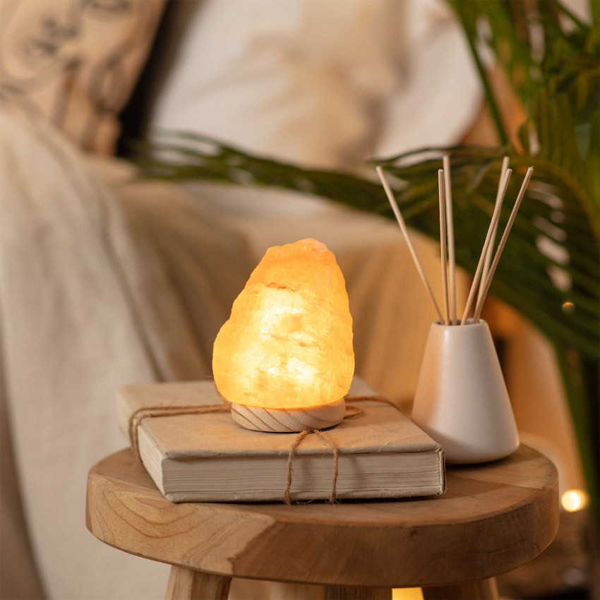 Product of Mineral Salt LED Table Lamp with USB Connection 
