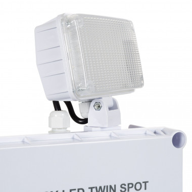 Produit de Éclairage de Sécurité LED 6W TwinSpot Carré 