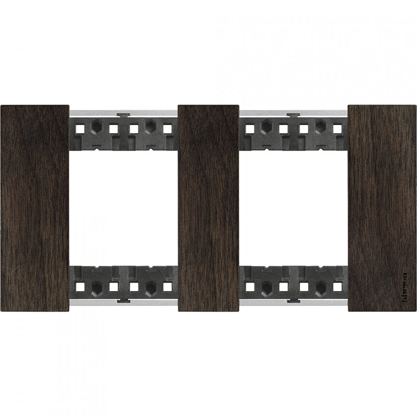 Product of BTicino Living Now 2 x 2 KA4802M2L_ Wooden Module Plate Cover