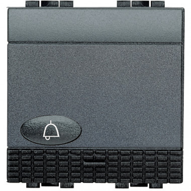 BTicino Living Light 10A 250V AC Auto Borne 2 Modules Bell Symbol Button Switch Mechanism L4042M2N