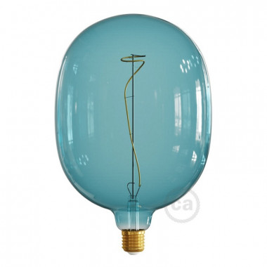 4W E27 XXL Egg Ocean Blue Creative-Cables Model ES18E180BO Dimmable Filament LED Bulb