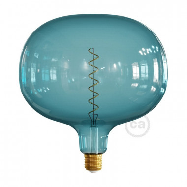LED-Lampe E27 Dimmbar Filament 4W Creative-Cables XXL Cobble Ocean Blue Modell ES18C220BO