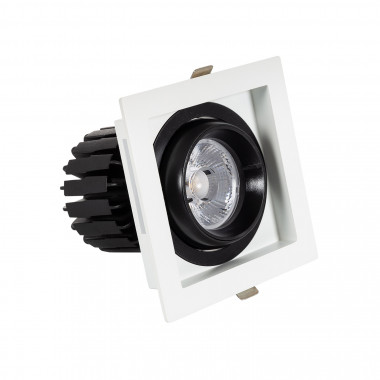 LED-Downlight Strahler 12W COB Schwenkbar 360º Eckig Schnitt 100x100 mm CRI90 Expert Color Anti-Flicker