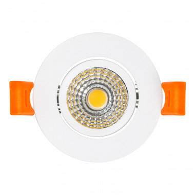Produit de Spot LED Downlight COB Orientable Rond 5W Blanc Coupe Ø 70mm CRI92 Expert Color