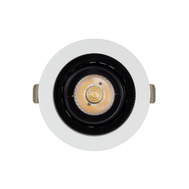 Prodotto da Faretto Downlight LED 7W COB Orientabile 360º Circolare Foro Ø 80mm CRI90 Expert Color No Flicker 