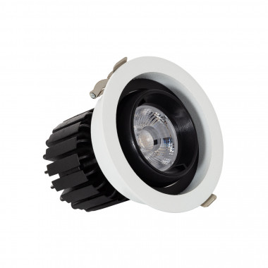 Faretto Downlight LED 12W COB Orientabile 360º Circolare Foro Ø 100mm CRI90 Expert Color No Flicker