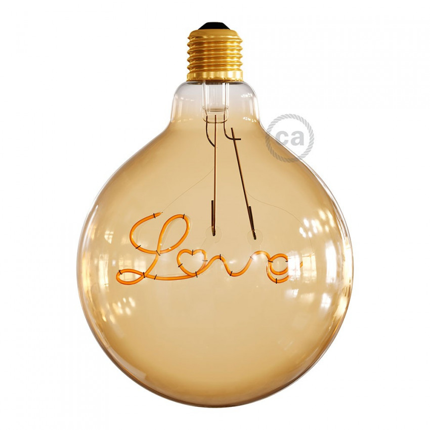 Product van LED Lamp Filament Dimbaar  5W Creative-Cables G125 Love Model  CBL700216