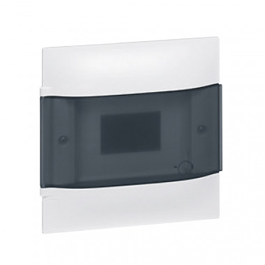 Boîte d'Encastrement Practibox S pour Cloisons Conventionnelles Porte Transparente 1x18 Modules LEGRAND 137056