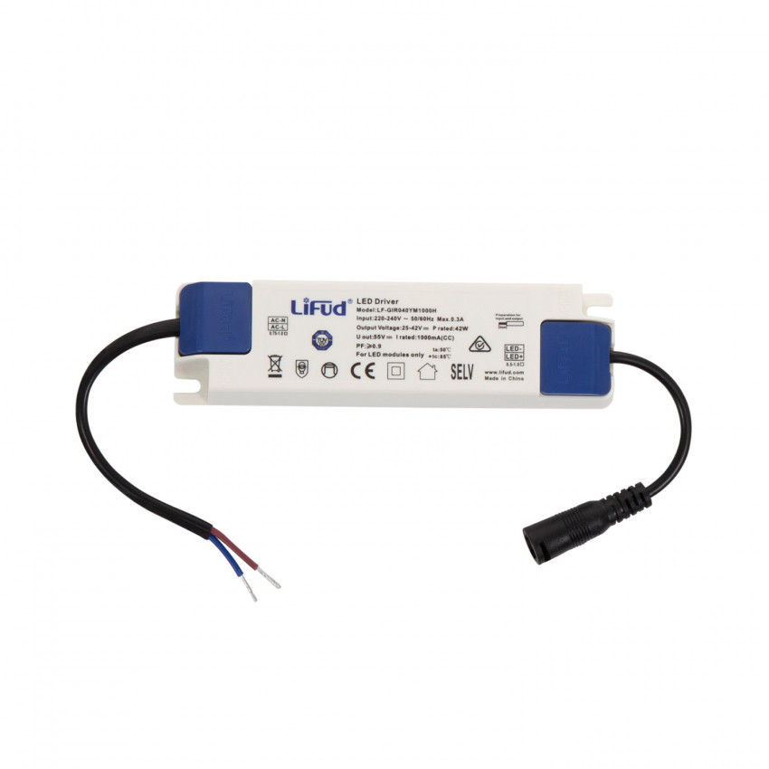 Product van LED Paneel 60x60 cm 40W 4000lm LIFUD + Ophangkit