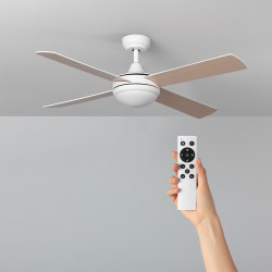 Plafondventilator Stil Navy Wit Hout 132cm Motor DC