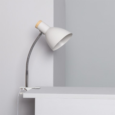 Lampe de Bureau Flex Métal Benzal avec Pince - Ledkia