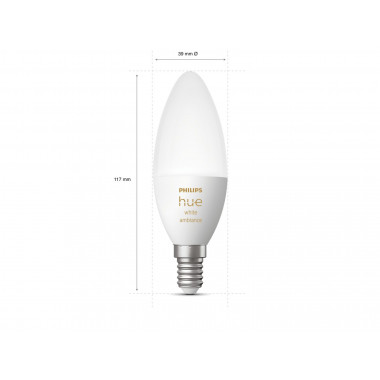 Produkt od LED Žárovka Smart E14 5.2W 470 lm B39 PHILIPS Hue White Ambiance_x000D_ 