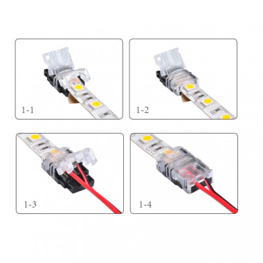 Product van Snelkoppeling voor 5mm Super Smalle LED Strip naar IP20 Kabel