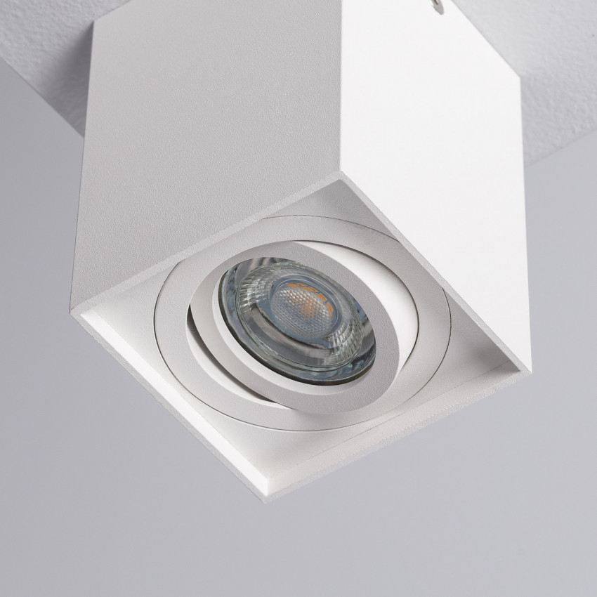 Product van Plafondlamp  Aluminium Jaspe Wit 