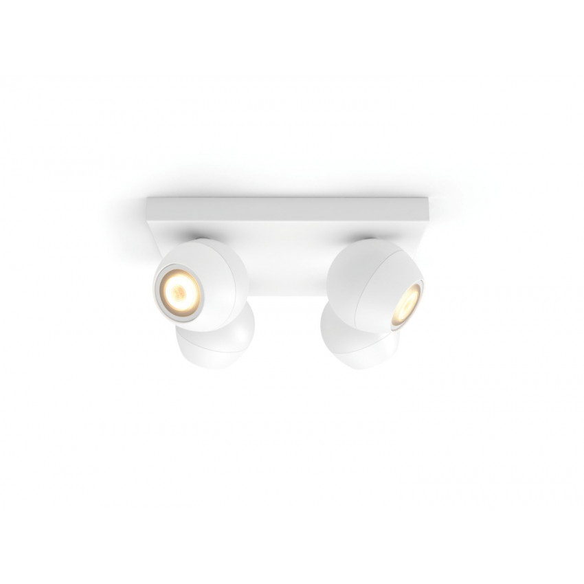 Produit de Plafonnier White Ambiance Buckram 4 Spots GU10 PHILIPS Hue 