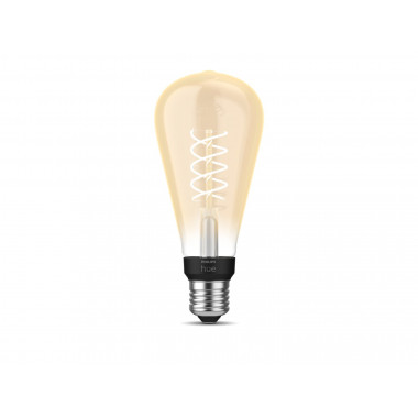 Product van LED Lamp Filament  E27 7W 550 lm ST72 PHILIPS Hue White Edison
