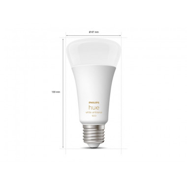 Produit de Ampoule LED Intelligente E27 13W 1200 lm A67 PHILIPS Hue White Ambiance 