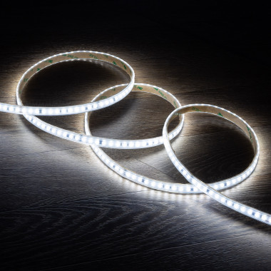 LED Strip Dimbaar Zelfregulerend 220V AC 120 LED/m Koel Wit IP65 High Lumen in te korten om de 10 cm Breedte 12mm
