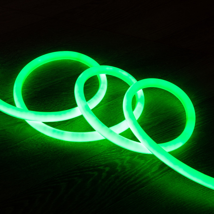 Produkt od Neon LED Pásek 220V AC 120LED/m IP67 Kruhové 360 Střih každých 100cm Stmívatelný Zelená
