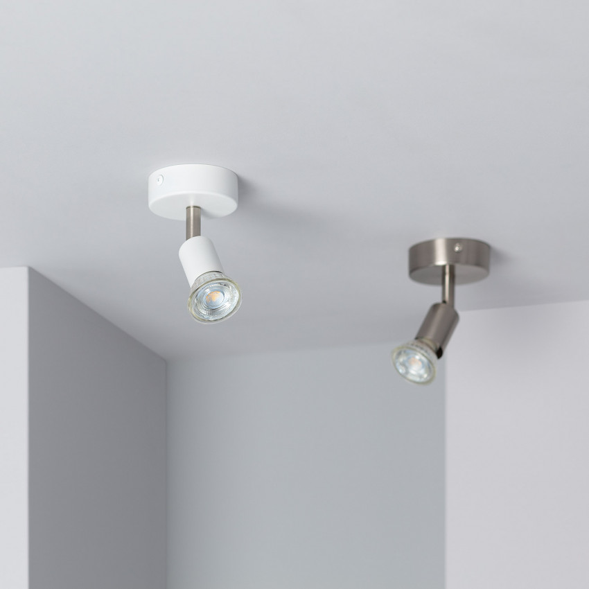Product van Plafondlamp Aluminium Oasis met Spotlight Zilver Verstelbare