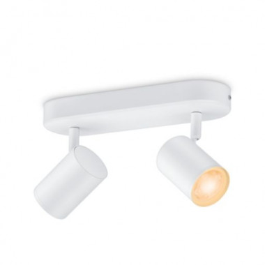 WiZ Imageo Dimmable RGB Smart Wifi + Bluetooth 4.9W Two Spotlight Ceiling Lamp