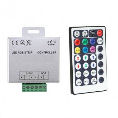 Product van Controller voor RGB LED Strip 12-24V DC  RF-afstandsbediening 