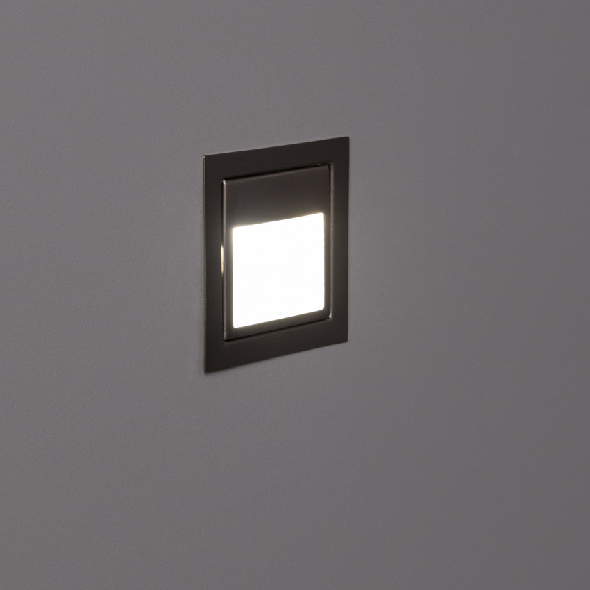 Product van LED Wandlamp 1.5W Inbouw Larry LED RVS