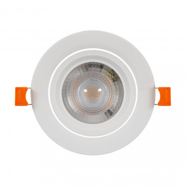 Product of White Round 12W COB Solid Adjustable LED Downlight Ø95 mm Cut-Out