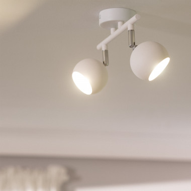 Product of Ates Adjustable 2 Spotlight Black Ceiling Lamp
