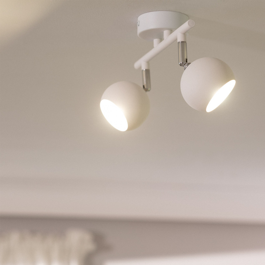 Product of Ates Adjustable 2 Spotlight Black Ceiling Lamp