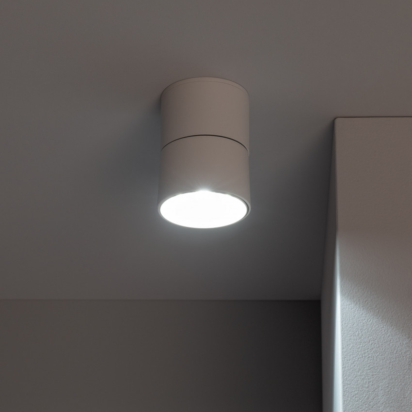 Product van Plafondlamp 7W LED Rond Aluminium Wit New Onuba