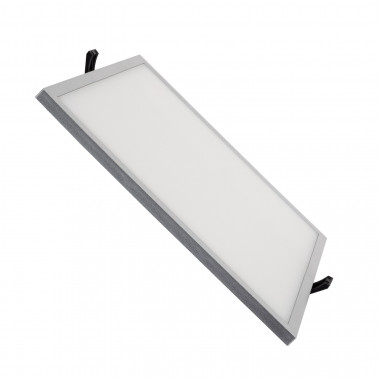 Grey Square Slim 30W (UGR19) LIFUD LED Surface Panel Ø205 mm Cut-Out