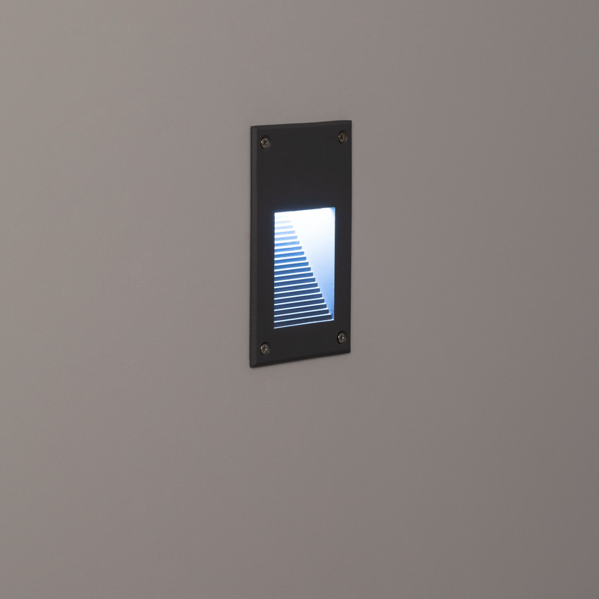 Produit de Balise LED Extérieure 3W Encastrable au Mur Cooper Grise