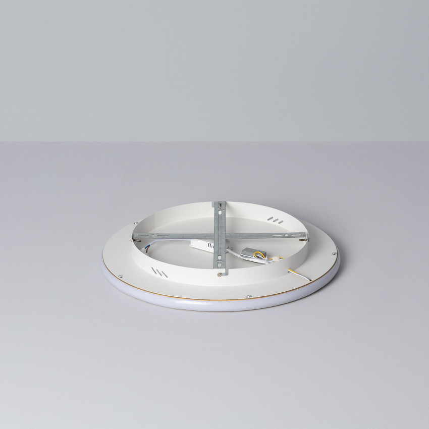 Prodotto da Plafoniera Circolare in Metallo LED 30W Ø400 mm Allharo CCT Selezionabile 