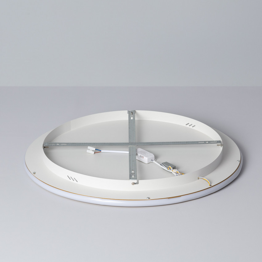Prodotto da Plafoniera LED 36W Circolare Metallo Ø600 mm CCT Selezionabile Allharo