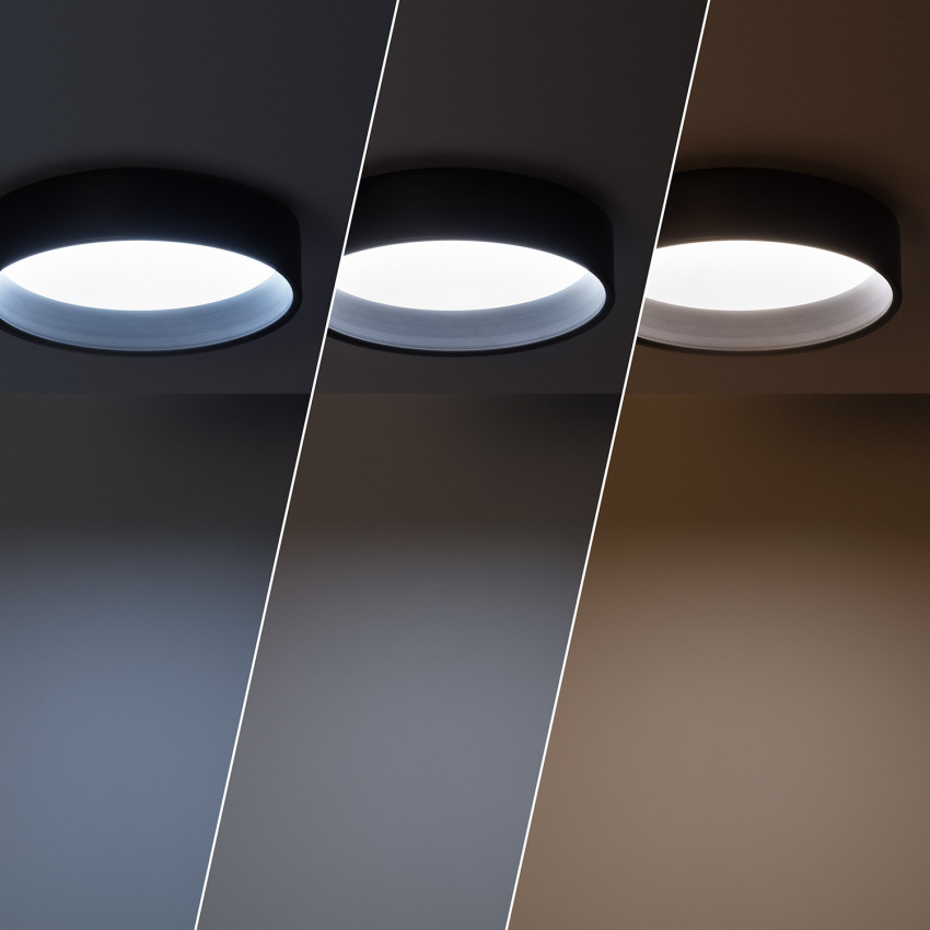 Product van Plafondlamp LED Rond Design 15W zwart