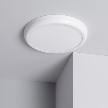 Plafonnier LED Rond Métal 24W Design White Ø300mm