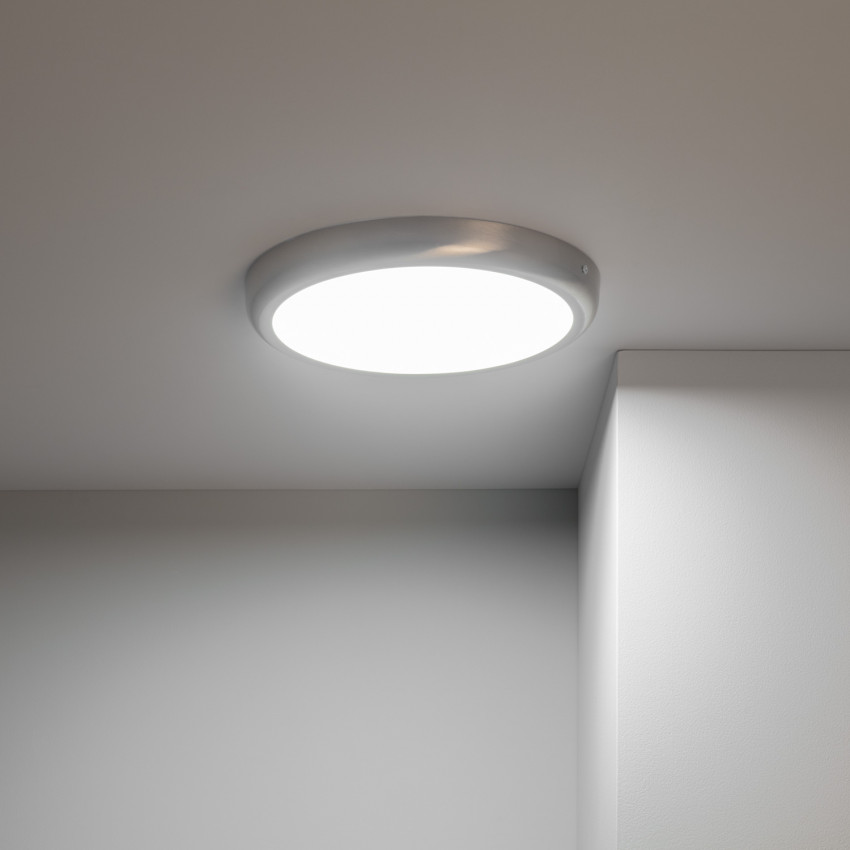 Product van Plafondlamp 24W LED Rond  Metaal Silver design  Ø300 mm